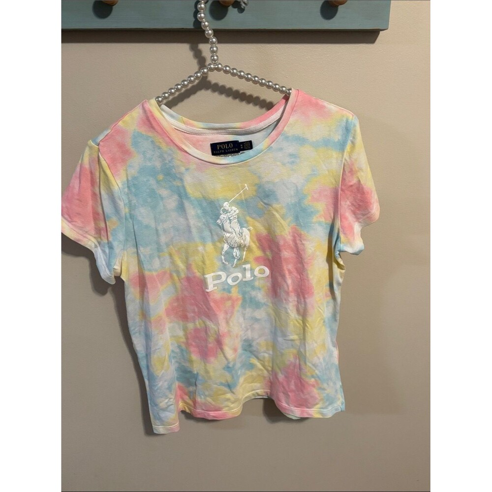 Polo by Ralph Lauren Pastel Tie-Dye Short Sleeve Tee women’s medium